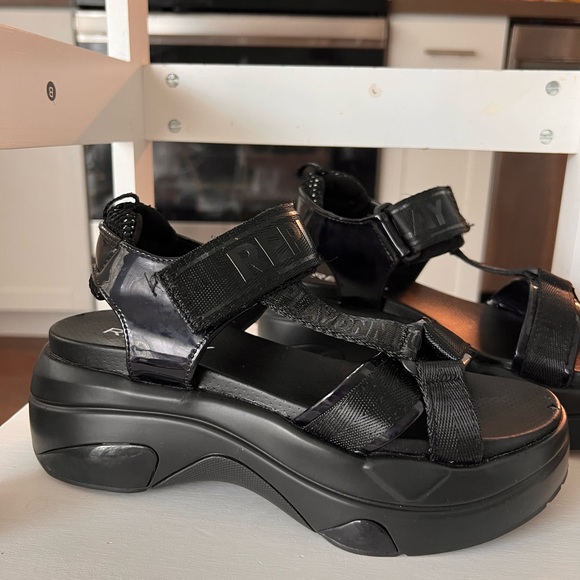 Black chunky sole sandals REPLAY never worn EU 37